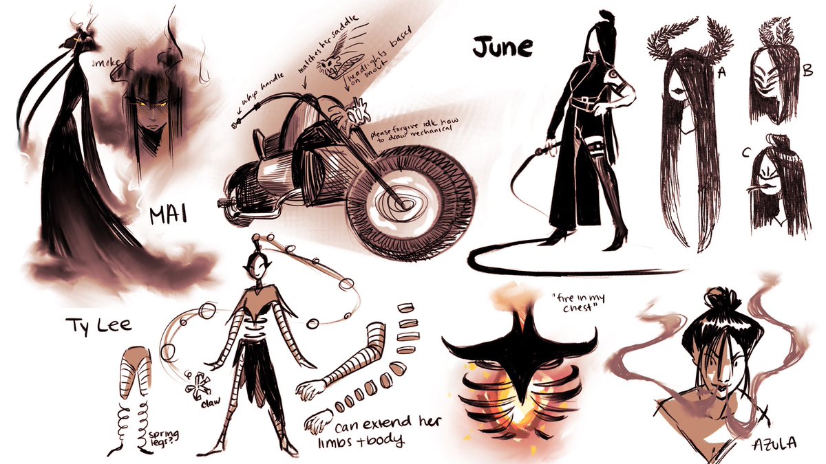 Some antagonist exploration for a sci-fi #AvatarTheLastAirbender