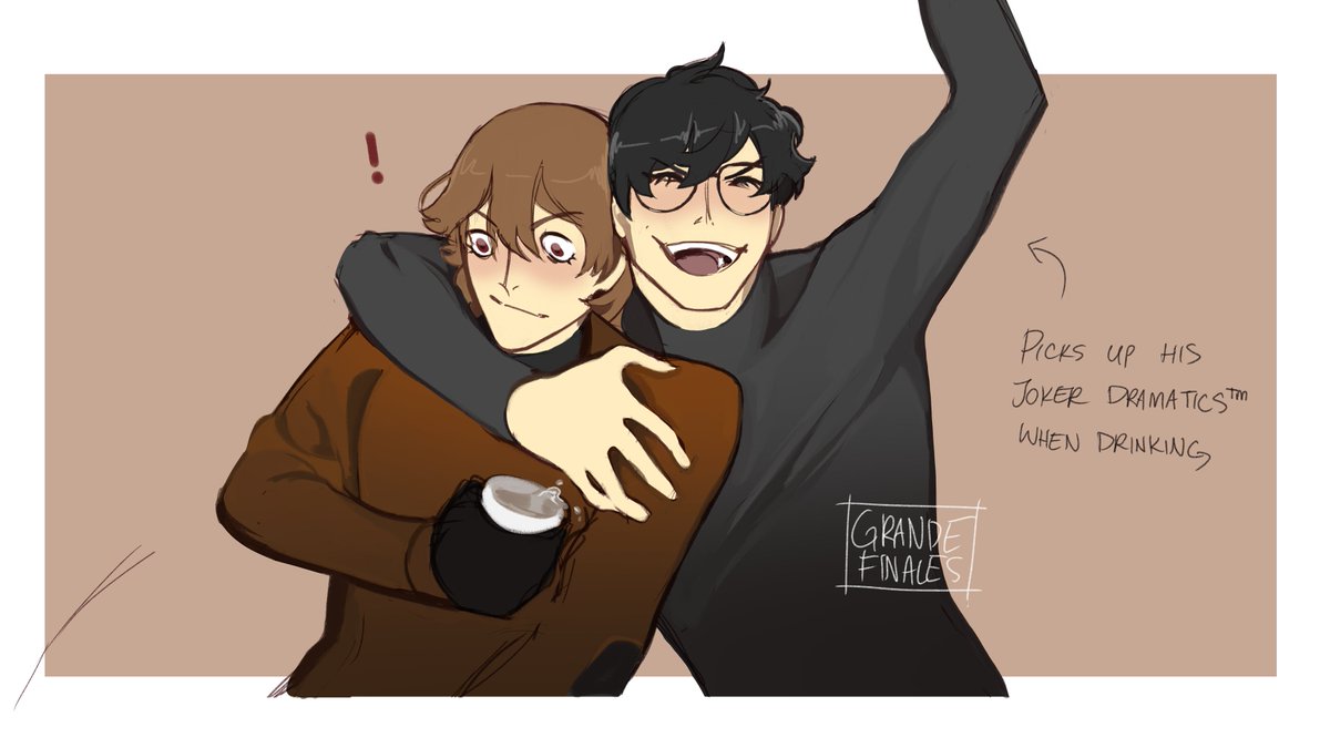 grandefinales's tweet photo. akira, the next morning: goro's not answering my texts, did i say something weird last night?
ann: who's gonna tell him https://t.co/imCDCaWqBG