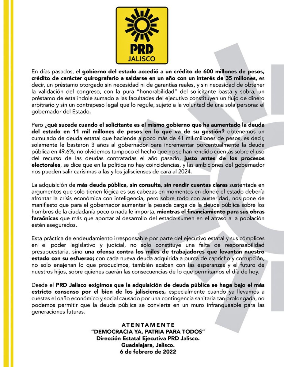 Y la irresponsabilidad de Alfaro sigue… 

<a href="/GobiernoJalisco/">Gobierno de Jalisco</a>