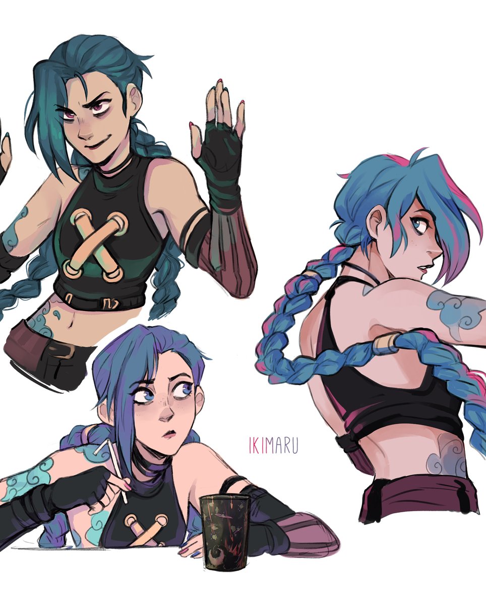 more Jinx, she’s really fun to draw! 💙