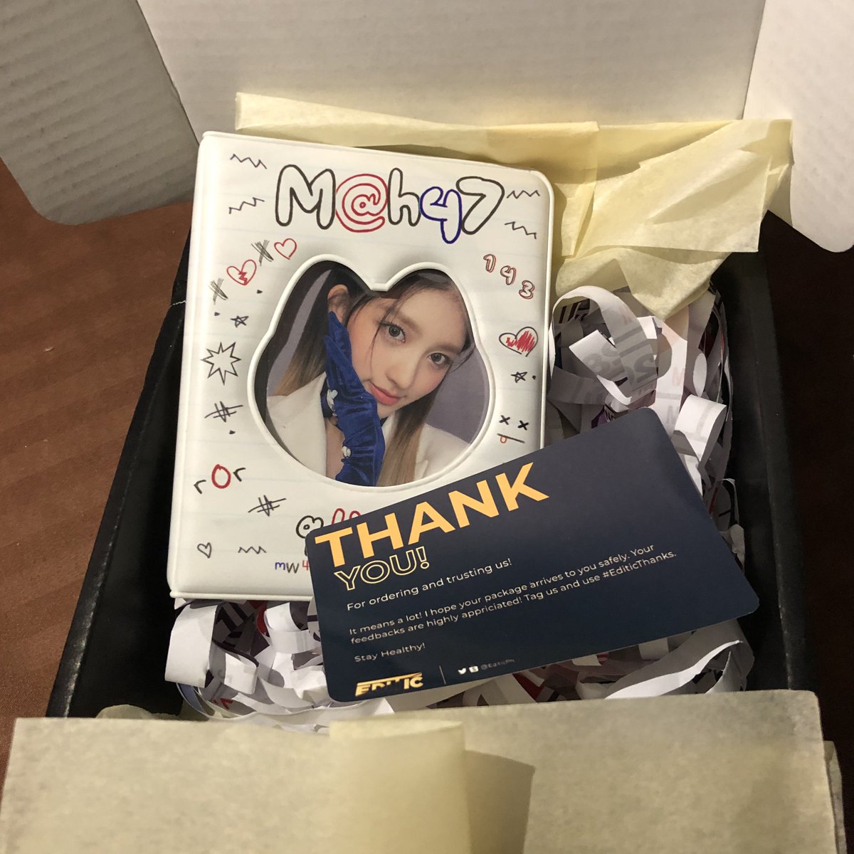 claiieyy_'s tweet photo. #EditicThanks
tysm for this vv pretty collbook >< it arrived safe and i super loveee the packaging, def worth it! https://t.co/WSA6R3rzlh