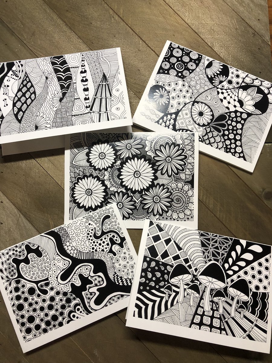 My talented niece designed all of these notecards!  The latest fish was designed for <a href="/jjessiebaker/">Jessie Baker</a> If your looking for a neat note card $3 each or 10 for $20. We also have colouring books for $15!