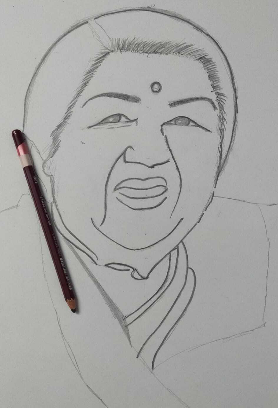 Portrait Pencil Sketch Artist In Mumbai Size A4 A3 A2  A1
