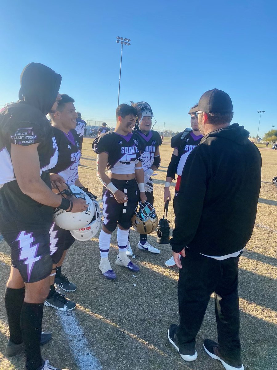 Shoutout to <a href="/KotgMedia/">King of the Game</a> for putting together the <a href="/AZDSClassic/">Desert Storm Classic</a>, awesome event. Thanks <a href="/5starD1/">D1 5Star⭐️</a> for having me out to coach the linebackers on the South team. Great football players &amp; even better young men. Best of luck to you all in everything you pursue moving forward. #Southside🤙🏽