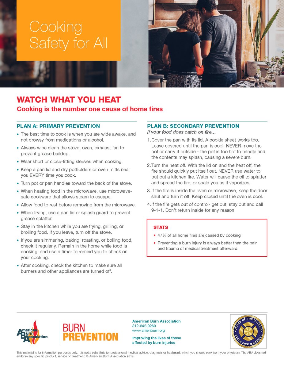 ILFireMarshal's tweet photo. #DYK cooking is the number one cause of house fires? Watch what you heat and keep these tips in mind to cook safely and help prevent injuries or an accidental fire. #NBAW https://t.co/eMom3c9iyf
