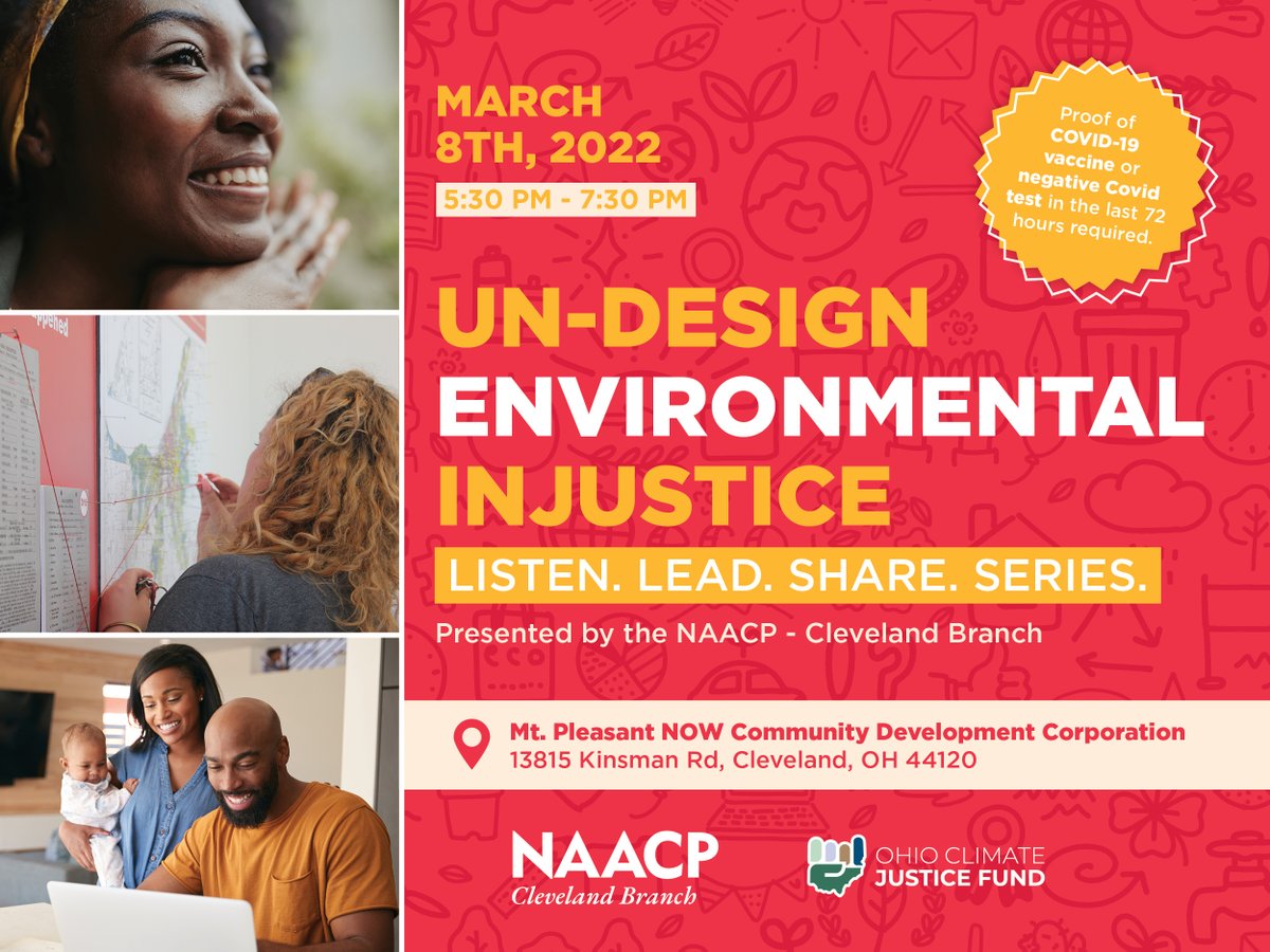 No one likes snowstorms! Find out how snowstorms disproportionately affect our community due to climate change. 

Join us for this conversation on March 8th at 5:30 pm. Join and get the chance to receive a $25 gift card.

RSVP here: bit.ly/NAACPCLE3