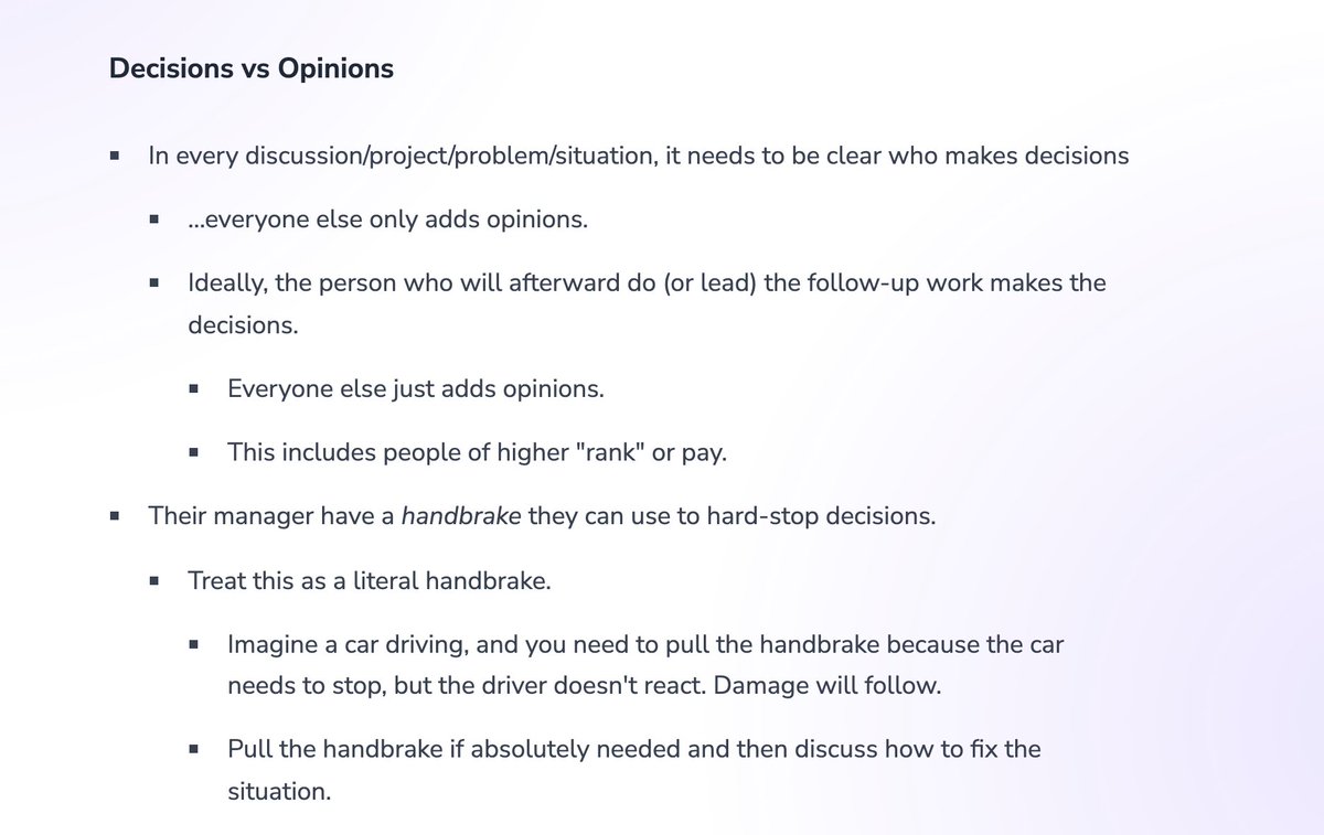 andreasklinger's tweet photo. Most first-time founders/managers burn out their first batch of employees because of bad management.

I am not great at it but learned a few things on management over the years.

Summarized my learnings – hope it helps ✌️
Here the full article: https://t.co/CpwrEDdElb https://t.co/ALBgmbitns