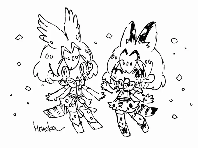 フレンズです🐾

 #女の子二人のイラストを貼る見た人もやる 