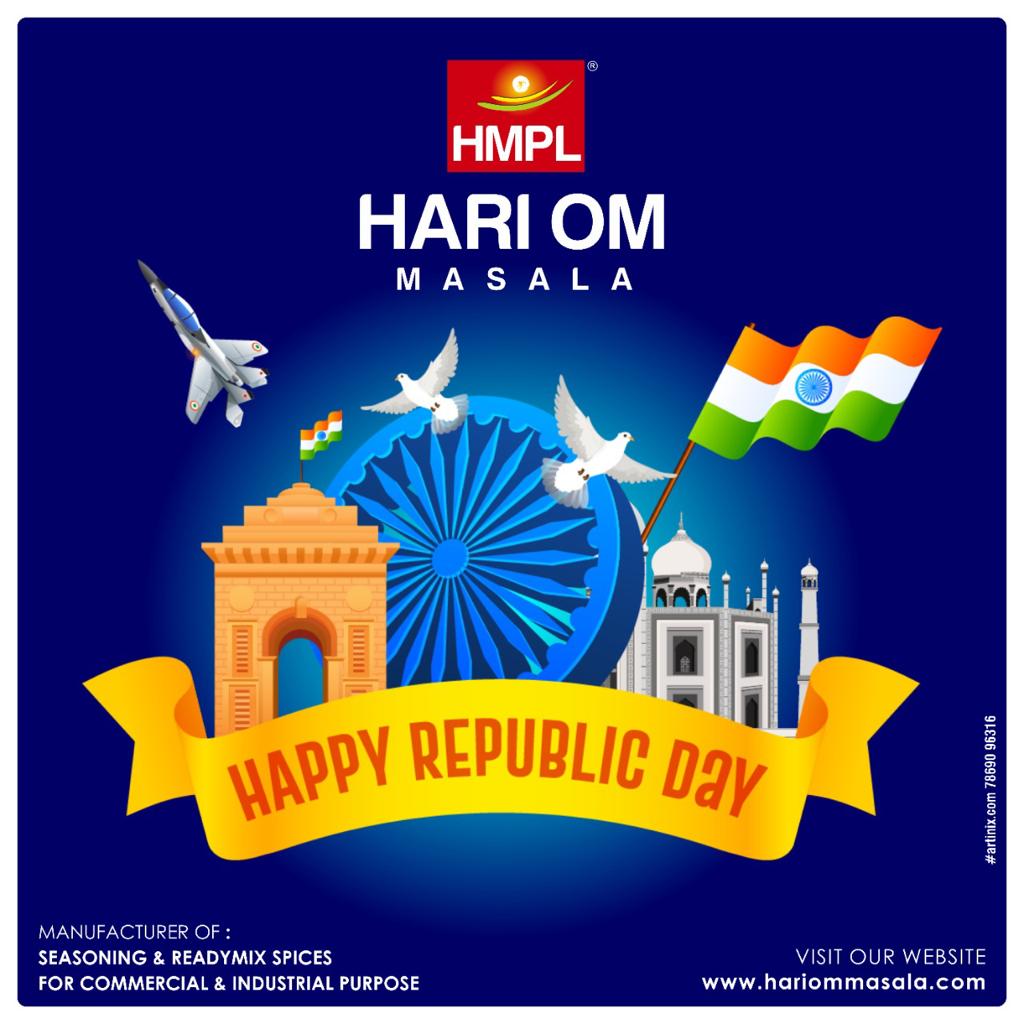 hariommasala's tweet photo. Happy republic day 2022

https://t.co/E5ngPpfdkY

#republicday2022 #seasonings #seasoningpowder #snacks #namkeen #namkeenmanufacturer #namkeenmasala #fryums #kurkure #potatochips #wmnc #namkeenandmithai #hariom #masala #RepublicDay https://t.co/N8ShHe5xRe
