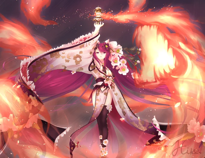 #フラワーナイトガールイラスト 
#フラワーナイトガール 
#花騎士7周年 

毎日再掲3日目
シュウ様!!! 