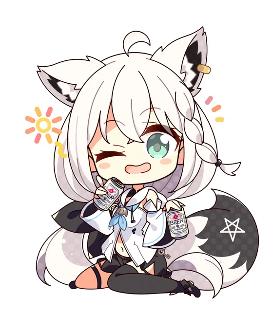 一緒に飲もっ🍺

#絵フブキ 