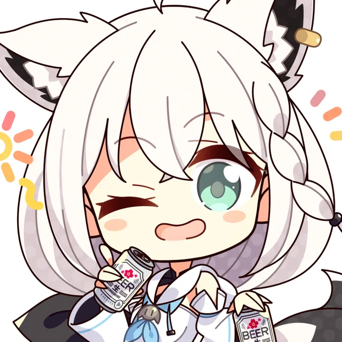 一緒に飲もっ🍺

#絵フブキ 