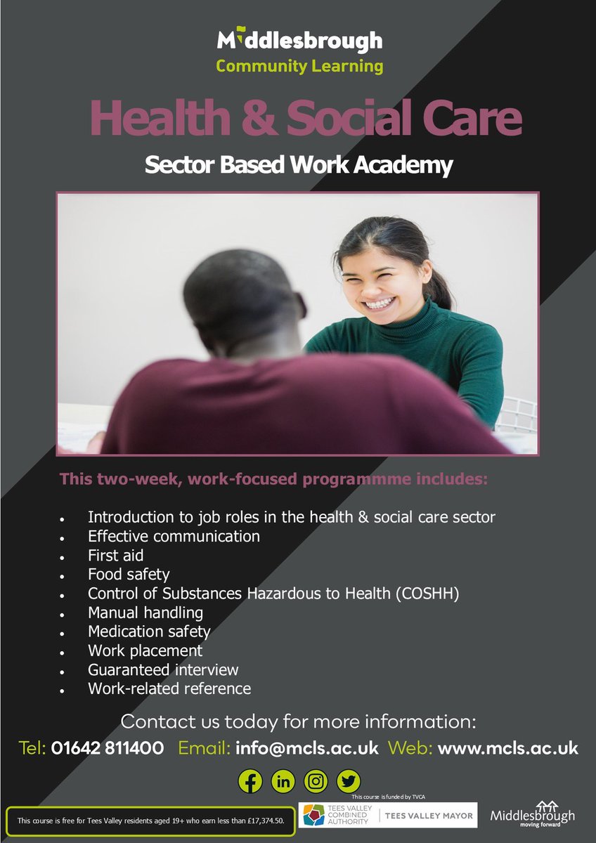 mbrolearn's tweet photo. Are you interested in working for @MbroCouncil then why not take part in one of our short programmes, where you’ll get an interview and take part in a 50 Futures work experience placement 😃

#boro #jobs #work #Middlesbrough #teesside #SBWA #training #education #adult #AEB https://t.co/mBYWVYOk93
