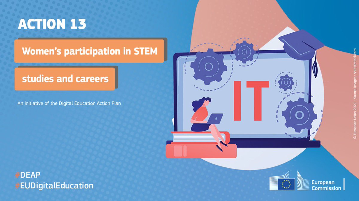 What is 🇪🇺 doing to reduce #genderbias in #STEM &amp; #ICT?  

@GirlsGoCircular is part of #DEAP's Action 13, working on the inclusion of #women in STEM &amp; the #digital economy!

Read more ⤵️ 

education.ec.europa.eu/focus-topics/d…