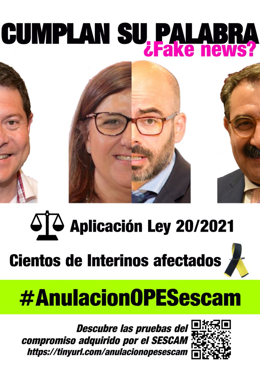soy_luisen's tweet photo. #Buenosdías
Esperando que el #Sescam cumpla su palabra y aplique la Ley 20/2021. Cientos de interinos están a la espera #AnulacionOPESescam @InigoCortazar @Regina_Leal_ @jfdezsanz @garciapage @gobjccm @pscmpsoe https://t.co/zcozE4YCPz