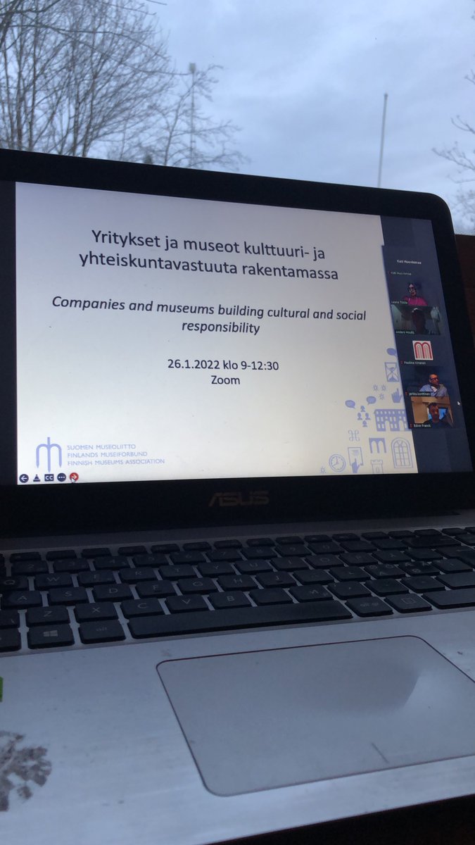 💭 ’Today is tomorrow yesterday’, totesi tähänkin maailmanaikaan osuvasti Tom Selänniemi /FMA Creations Oy aamun webinaarissa ’Yritykset ja museot kulttuuri- ja yhteiskuntavastuuta rakentamassa’ 👏🏻#museot #yritykset #vastuullisuus <a href="/museoliitto/">Museoliitto</a> @trafiikki