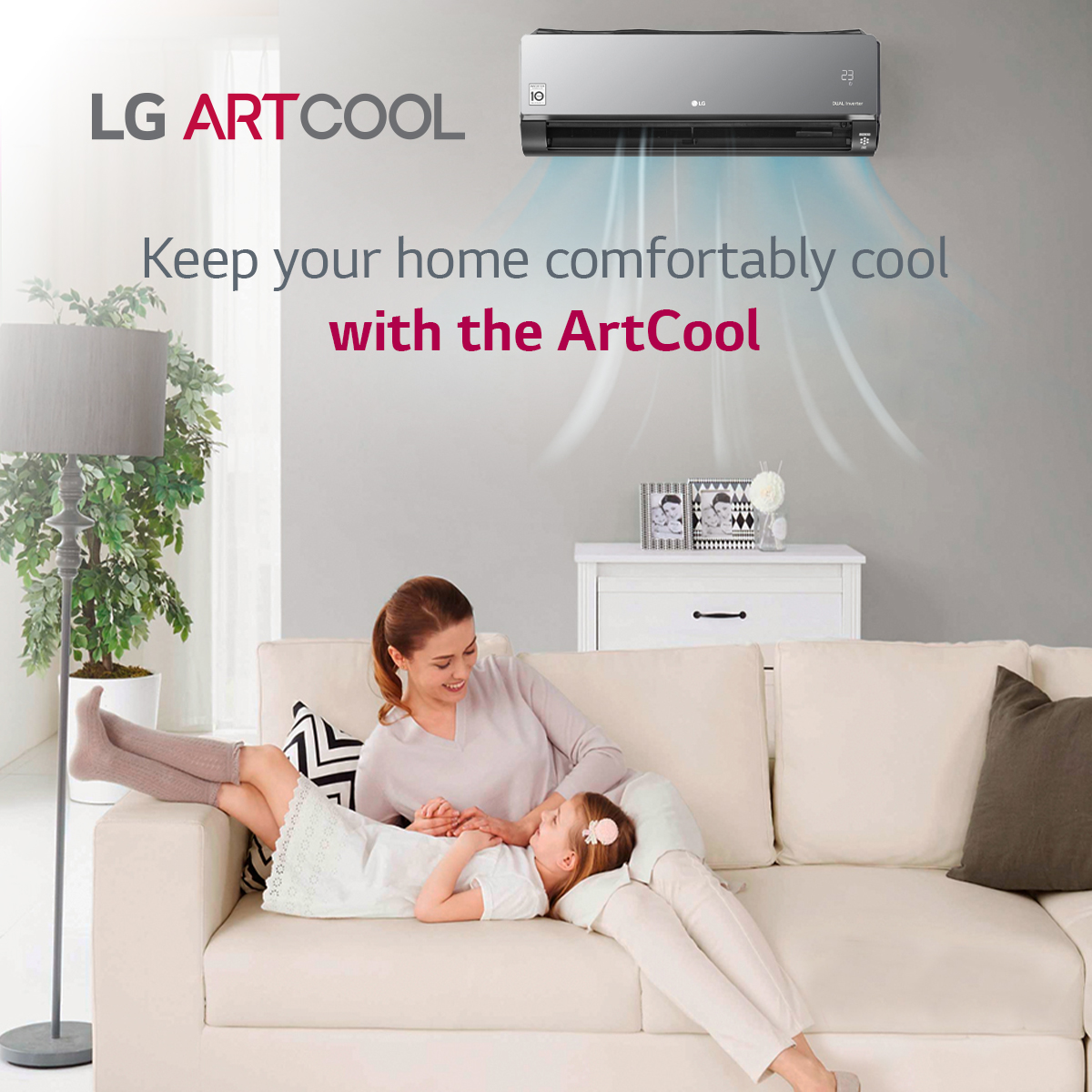 LGSouthAfrica's tweet photo. When this summer gets too hot to handle, keep a cool head with the #ArtCool air conditioner. Its Dual Inverter Compressor not only cools your home 30% faster but also saves up to 60% energy β keeping things chilled and cost-effective βοΈπ.
#LGLifeIsGood #LGLiving https://t.co/A2fYCPCDjZ