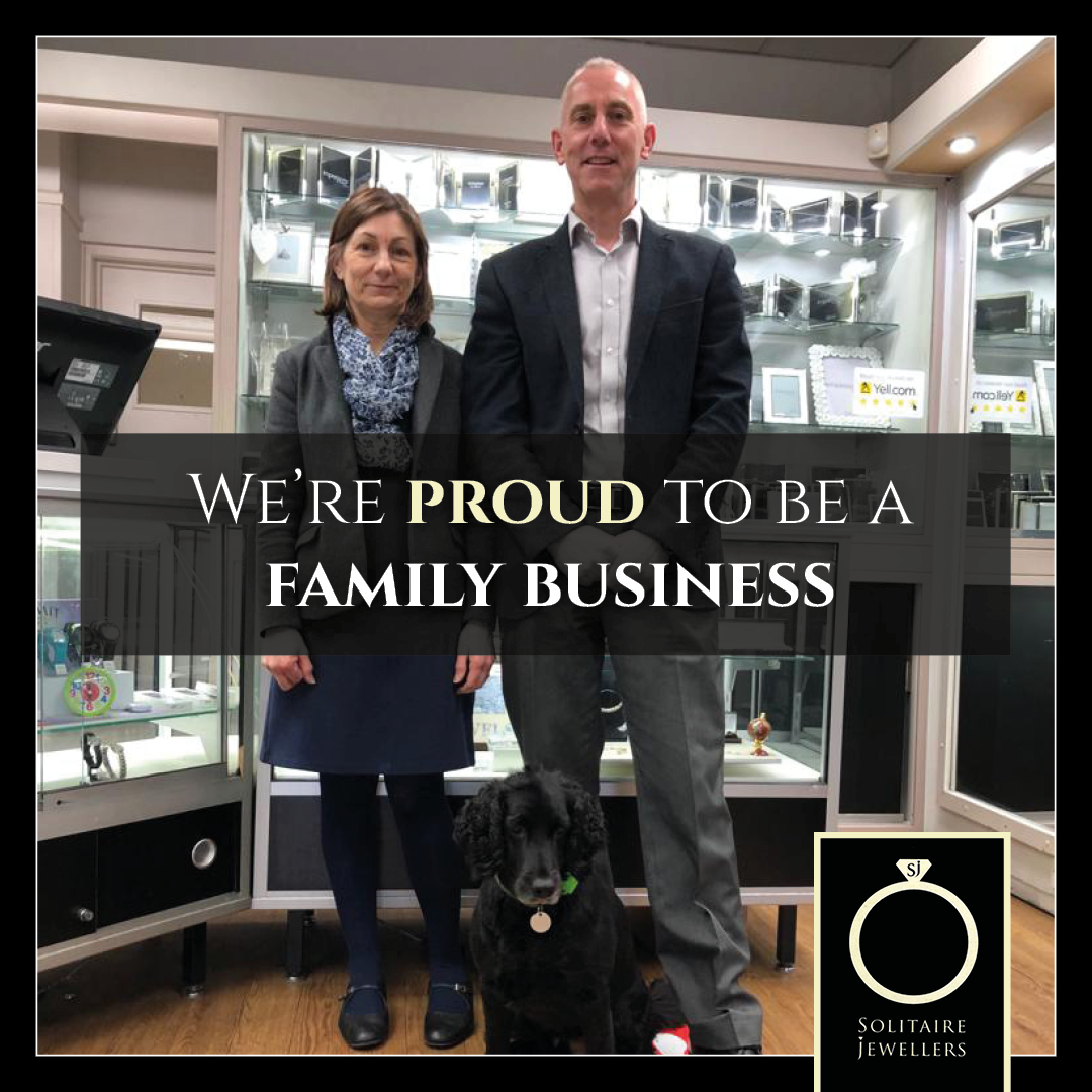 SolitaireJewell's tweet photo. We're proud to be a family business 🙌 and are pleased to introduce Darren, Tracy and Louis the dog 🐶 who are your local Jewellers in Penge! 💍

#Penge #Jewellers #Introduce https://t.co/SEfYNE3qBl
