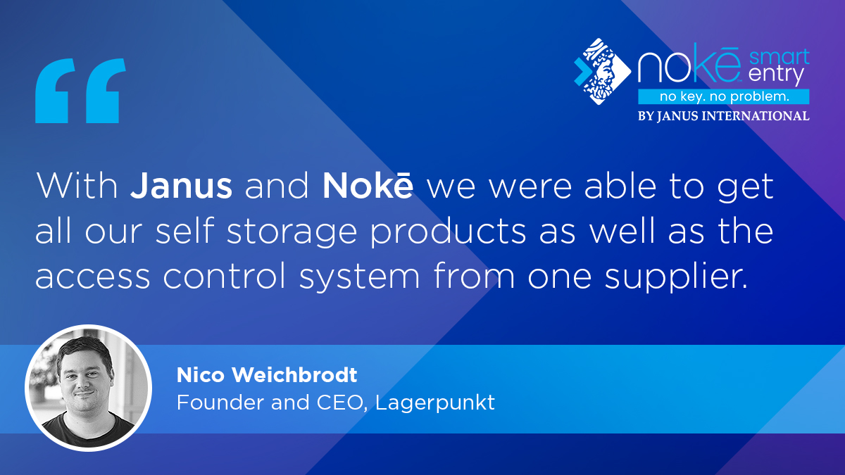 JanusEurope's tweet photo. Janus Europe provides a complete end-to-end solution for self storage operators. Read the case study by Lagerpunkt https://t.co/hF5qbfi3Lf to learn how simple it is working with one supplier.
#Noke #AccessControl #Janus #ElectronicLock #CustomerFeedback https://t.co/eS713X22Kp