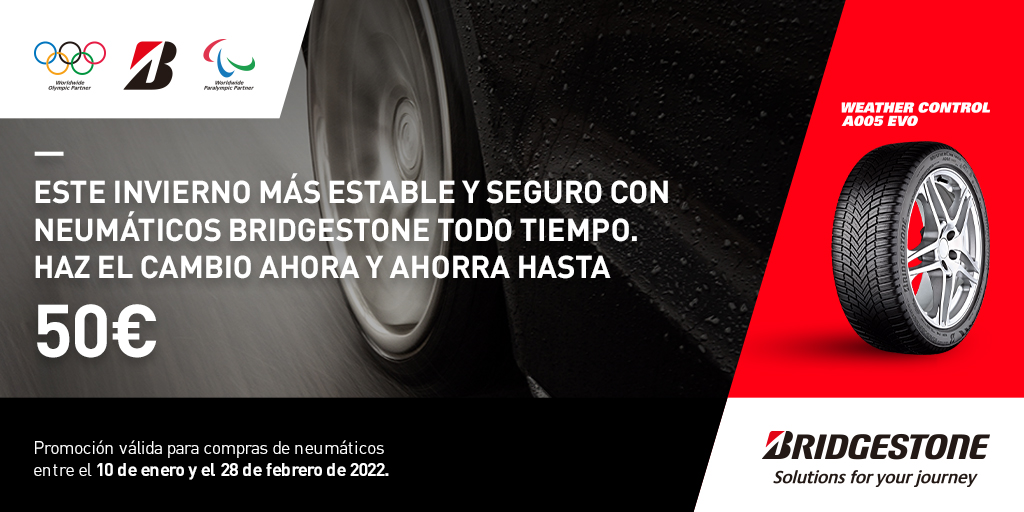 First Stop España (@firststop_esp) on Twitter photo ¡Aprovecha la nueva promoción en #TalleresFirstStop 😉!
Disfruta de hasta 50€ en carburante gracias a la compra de neumáticos <a href="/Bridgestone_H/">Bridgestone_H</a>.
Información y condiciones: bit.ly/3qo35Ms ¡Aprovecha la nueva promoción en #TalleresFirstStop 😉!
Disfruta de hasta 50€ en carburante gracias a la compra de neumáticos <a href="/Bridgestone_H/">Bridgestone_H</a>.
Información y condiciones: bit.ly/3qo35Ms