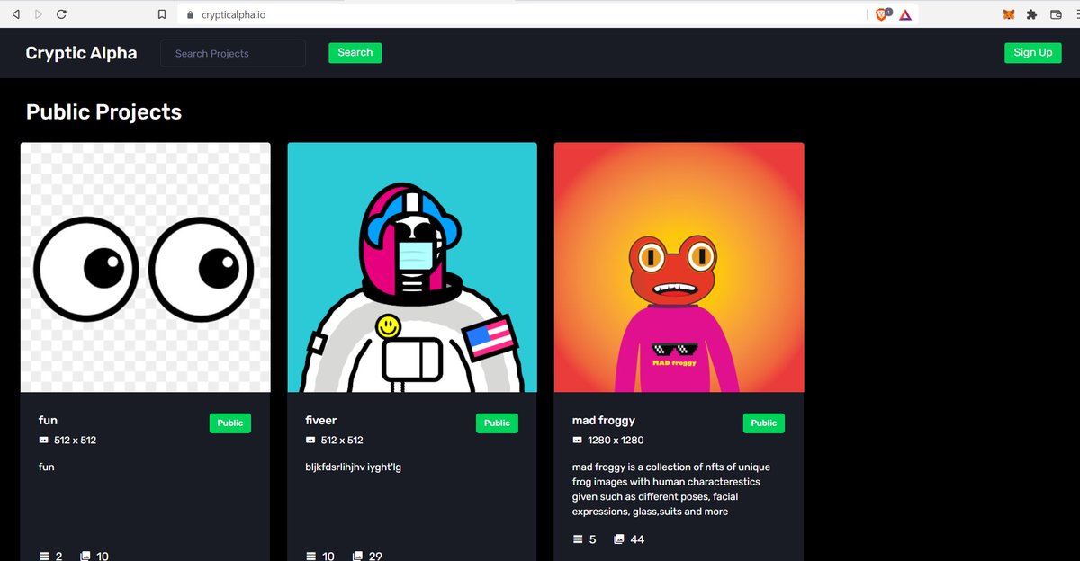 Builder is live…
“Make Nft Collections NO CODE for eth and solana” 

No fees to use it
No royalties attached 

Artists come build 

✅Join discord discord.gg/fwSqQkDcXt

#artist #NFTartists #nft