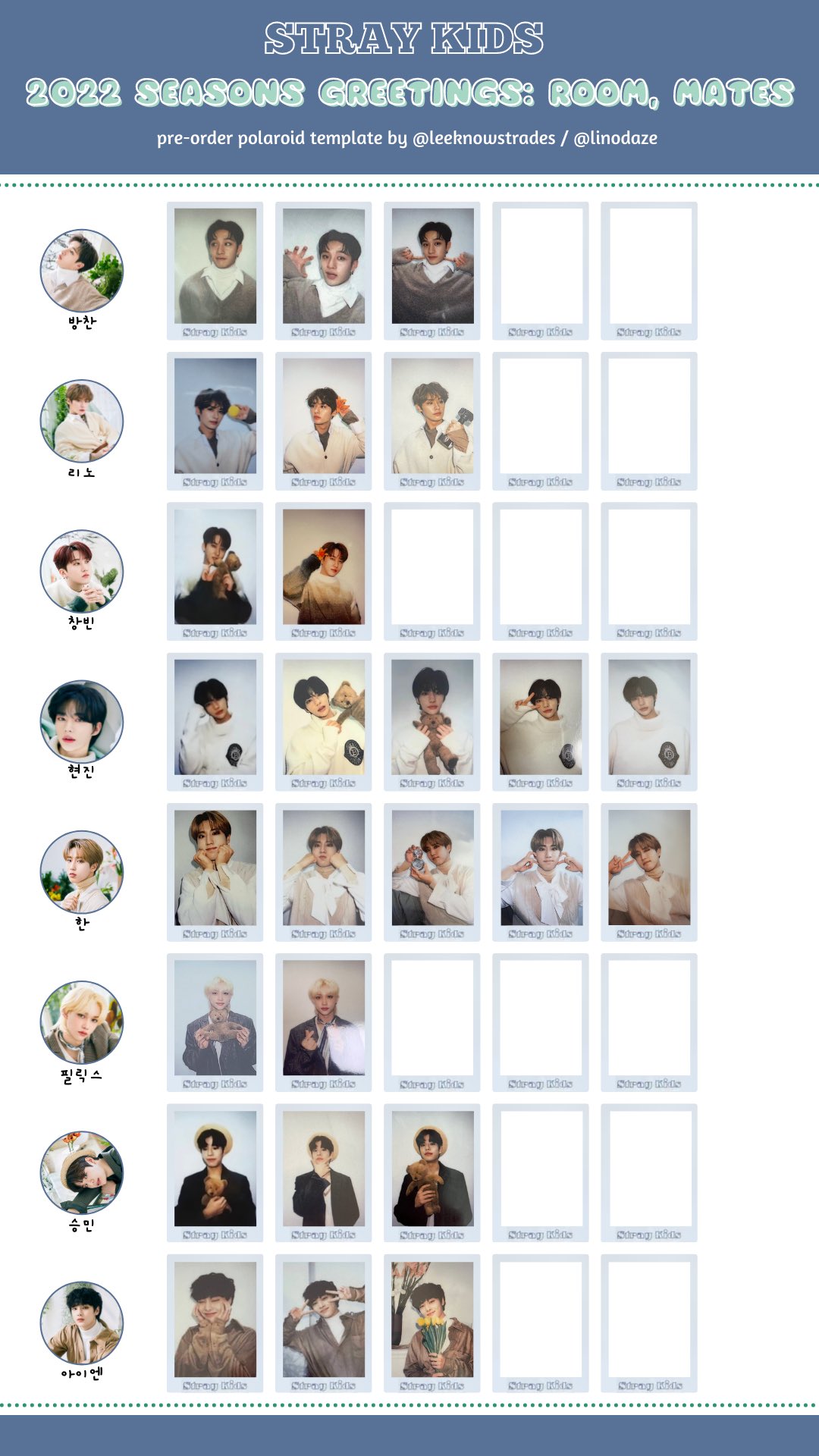 straykids シーグリ 2022　ポラロイド付き 楽天市場】送料無料 ポラロイド付き Stray Kids 2022 シーズン