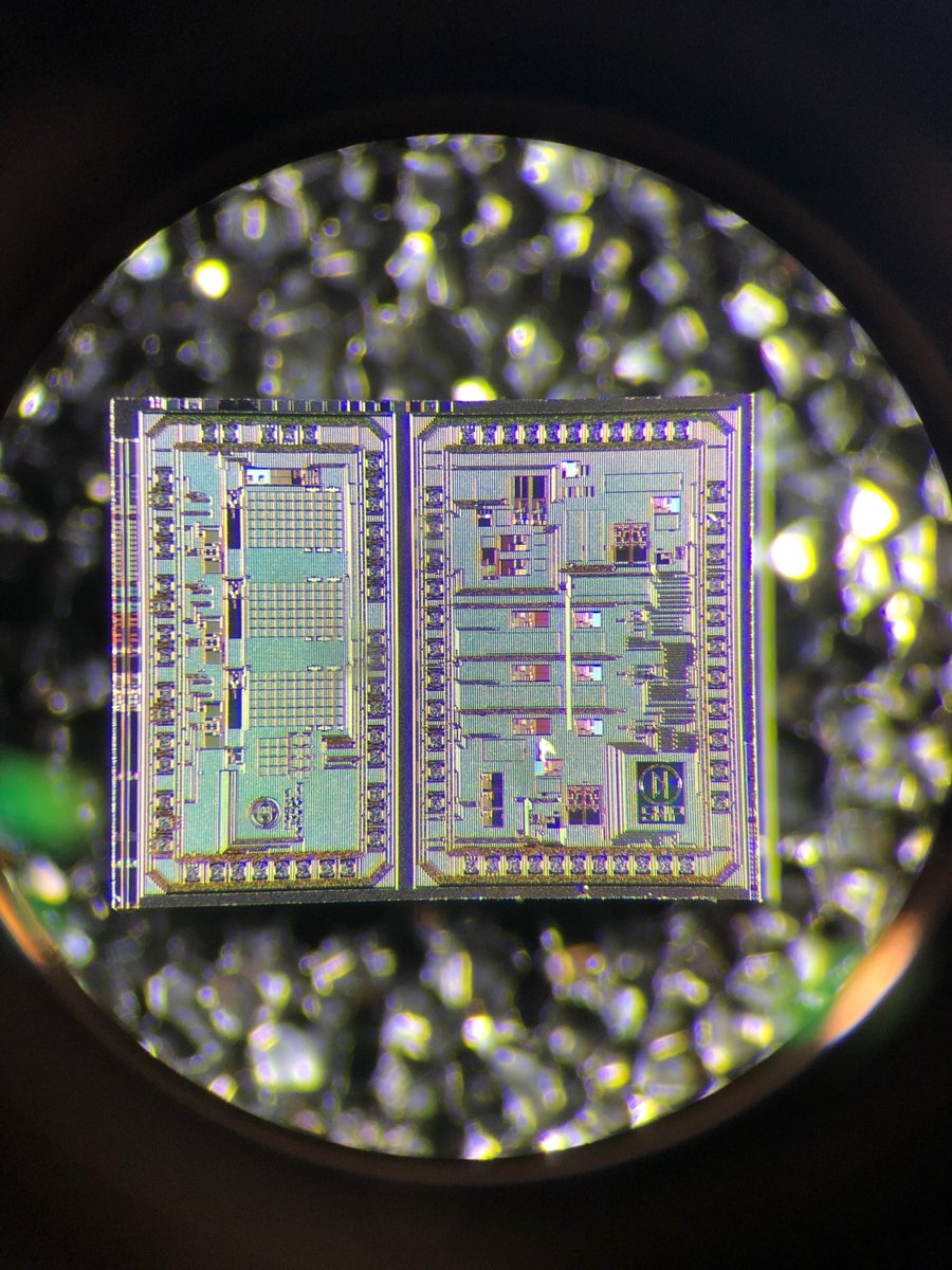Bonding time! 

The silicon is now in it's final coffin - we're ready for the first power up. 
Fingers crossed, that everything works as expected🤞
#microelectronics #asics