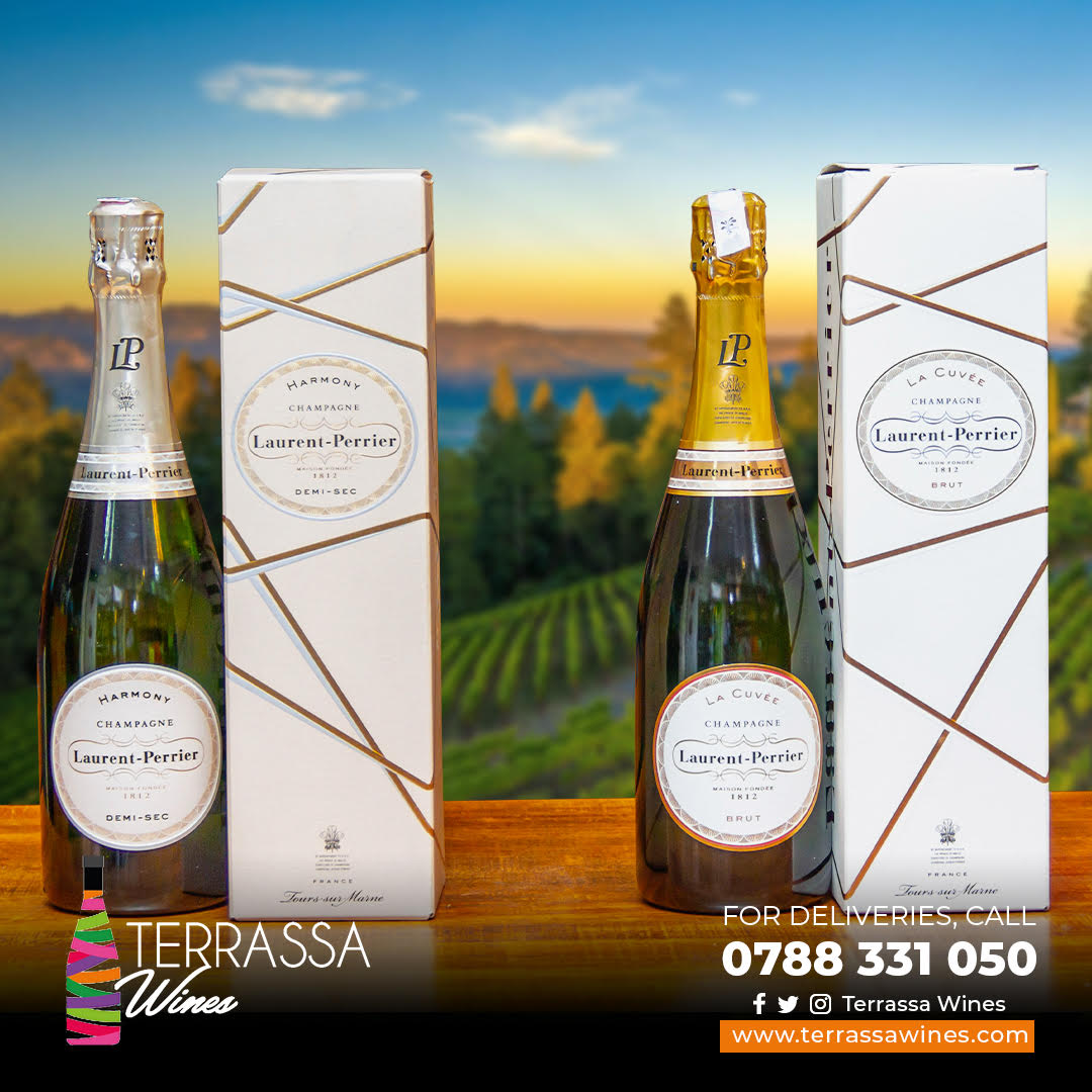 TerrassaW's tweet photo. Introducing a unique sensory experience! Let's give you a moment of pure pleasure, with the legendary #LaurentPerrier🥂  📞0788331050 for swift service. 
#champagne 
#Kigali 
#ChosenByTheBest https://t.co/tpH6axV9zc