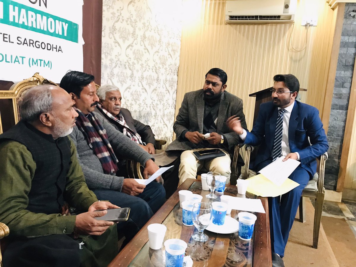 SanawarBalam's tweet photo. Minority Jobs Quota Implementation &amp; Health Card Registration of Minorities in District Sargodha
On Dated 22/01/2022 meeting with PTI Minority Wing Sargodha was held at Solo Hotel Sargodha
Sanawar Balam - Member District Human Rights
#SanawarBalam #MinorityJobQuotaImplementation https://t.co/jdYFwZNN2k
