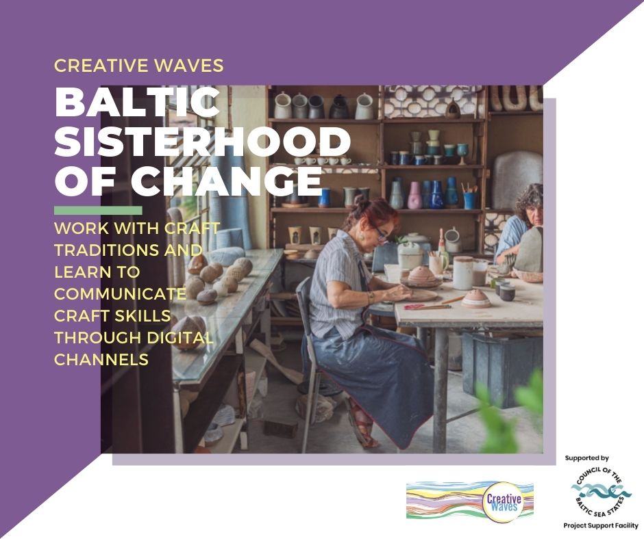Euroregion_ERB's tweet photo. Our project #CreativeWaves supporting & promoting women working in creative sectors in #BSR will soon invite you to an online event presenting the topic of #womenempowerment. Read more about the project supported by @CBSSsecretariat PSF fund: https://t.co/Igbaui8MaJ https://t.co/yeTZ6wTOXU