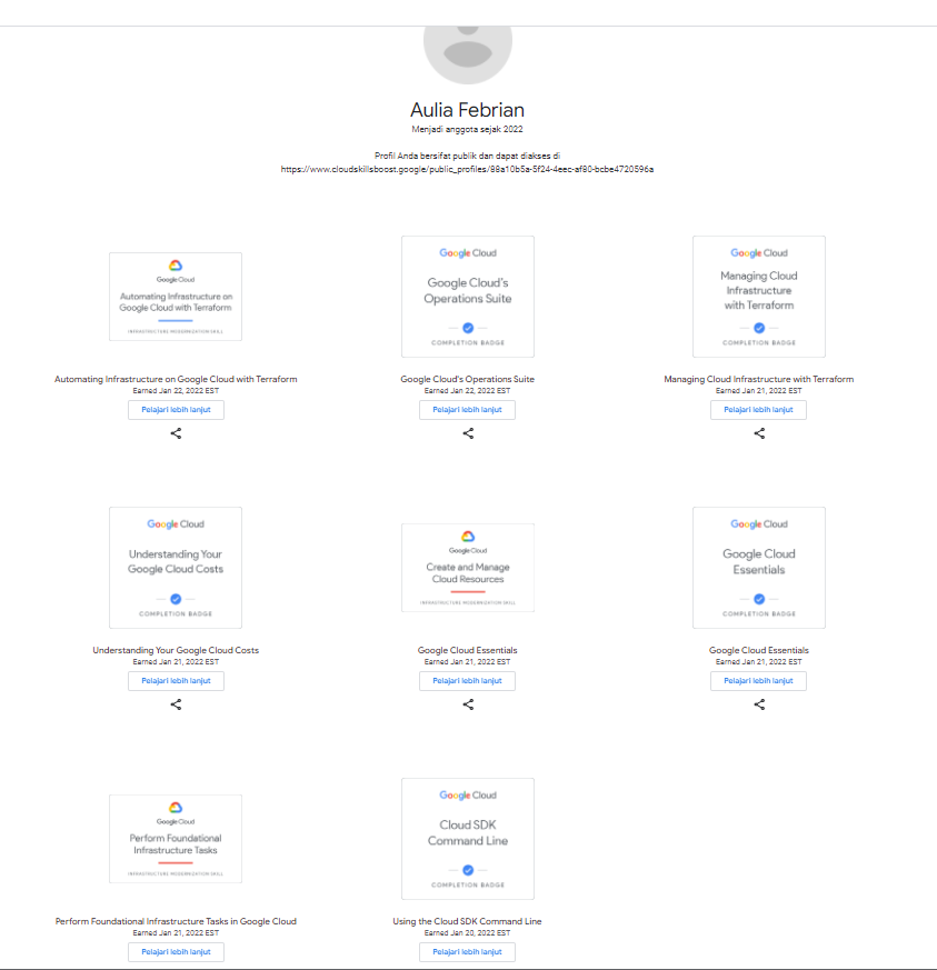 aqedas's tweet photo. Alhamdulillah finished
#JuaraGCP Season 7

Thanks to :
@GoogleCloud_ID

@googledevsid

@googlecloud

My Public Profile : https://t.co/hU2Himr8I2 https://t.co/xTRWCWw5BB
