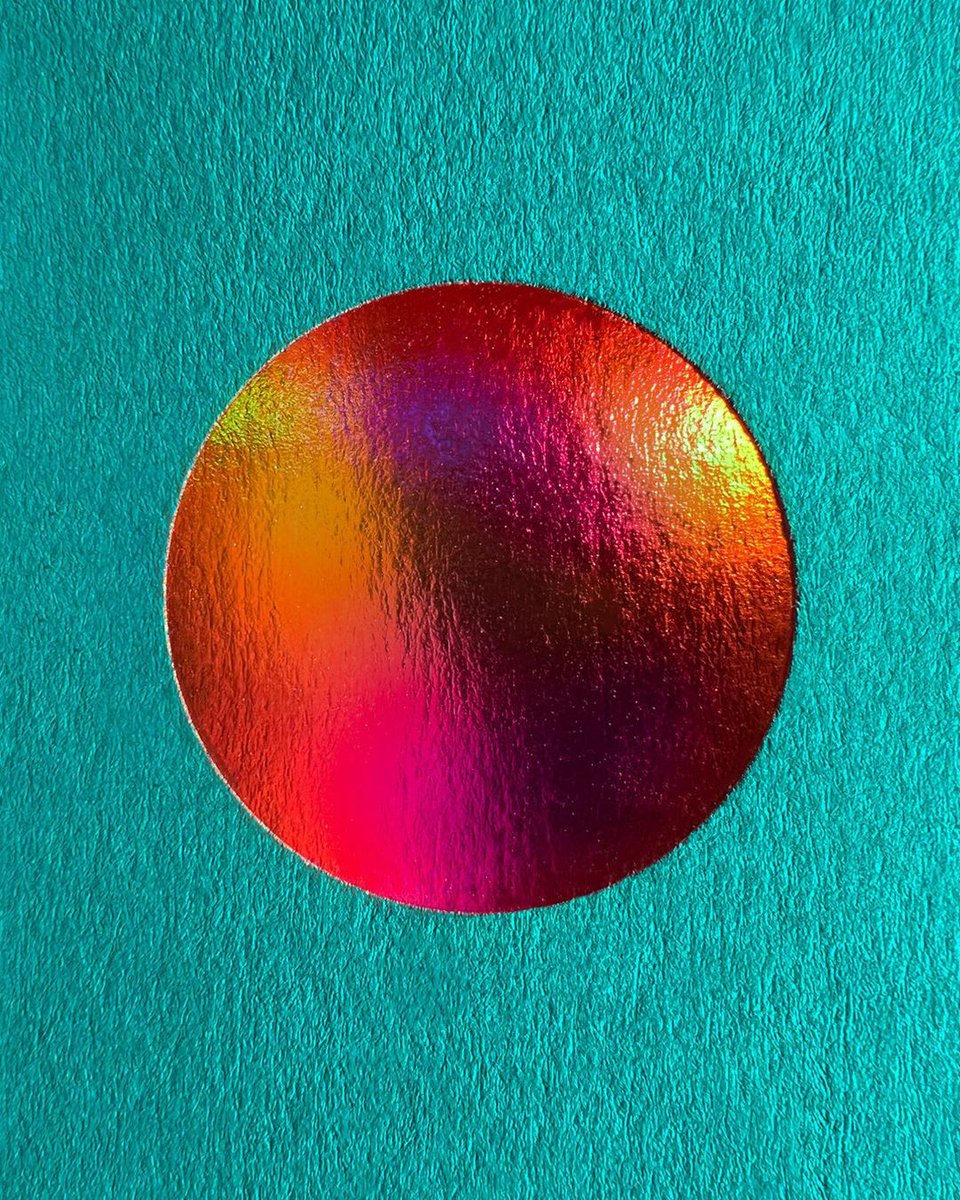 Jot Press' hot foil test using the #WorldsFavouriteColour, <a href="/colorplanpapers/">GF Smith Colorplan</a> Marrs Green.