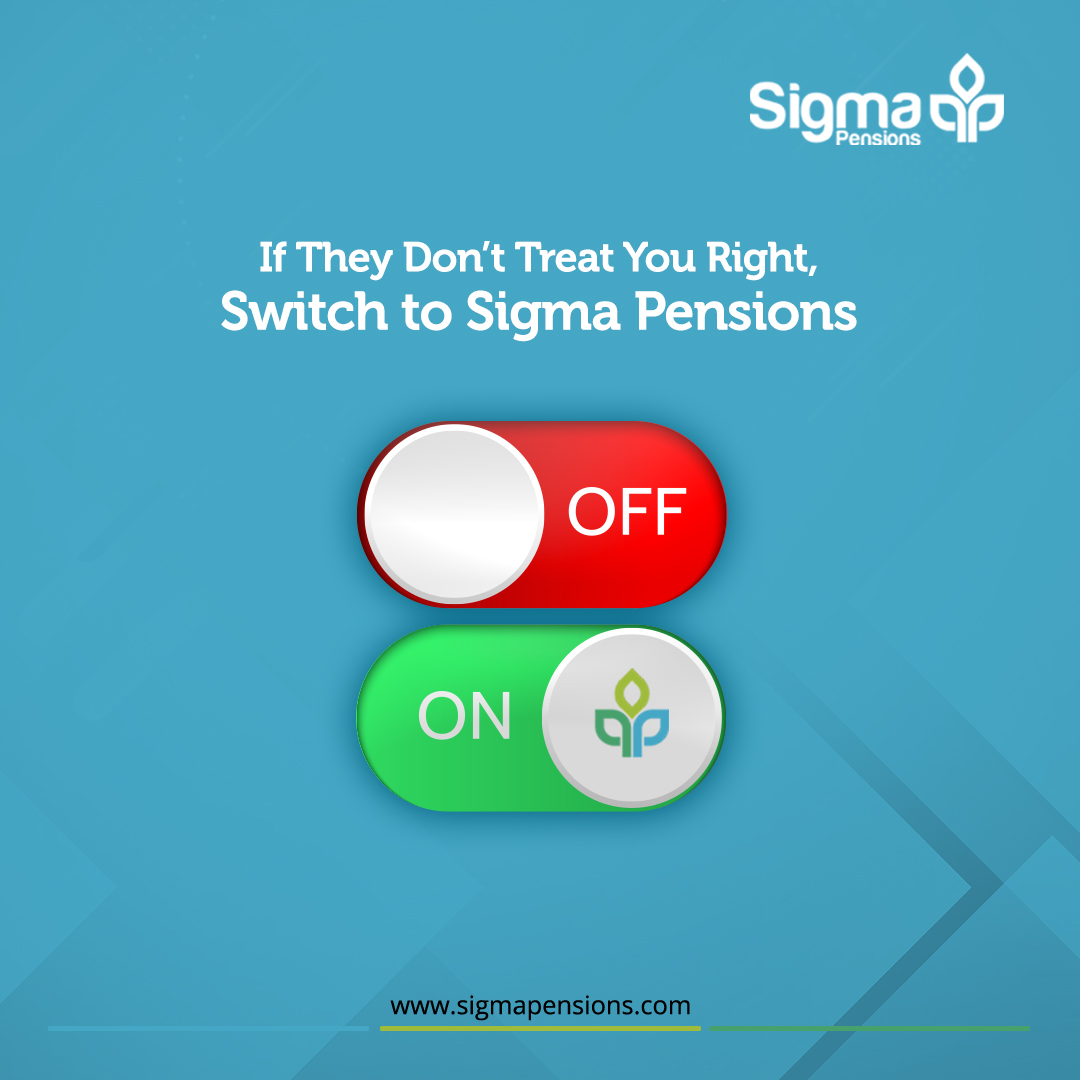 accesspensions's tweet photo. We at Sigma Pensions are dedicated to assisting you in making the right decisions for your future. To us, you are number one.
Switch to a PFA that puts you first today
#SigmaPensions #Pensions #SwitchToSigma https://t.co/I4jEwQSXdr