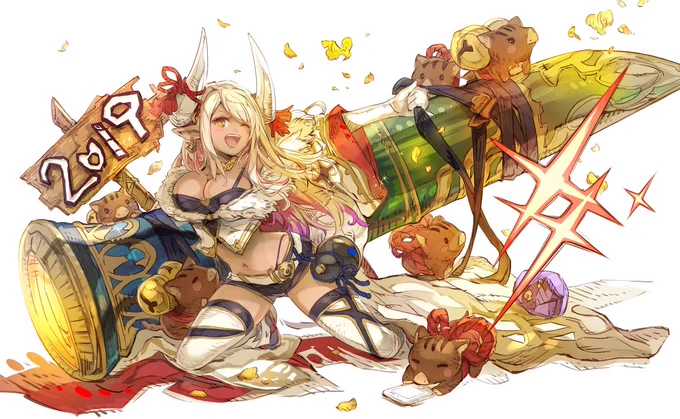 亥年くびらちゃん✨(過去絵)
最終上限解放でめでたい(*'▽')🌸🌸 