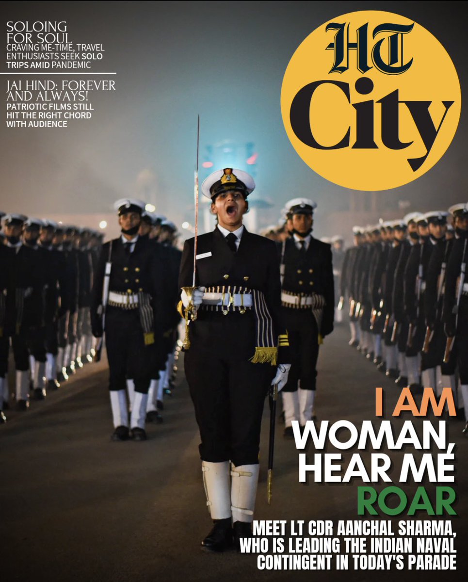 On today's HT City digi cover, Lt Cdr Aanchal Sharma, who is leading the naval contingent at the Republic Day parade, has one message for young girls - keep chasing your dreams !
Read 👉 bit.ly/3rTuW7V
More in today's epaper read.ht/Elzv
#RepublicDay