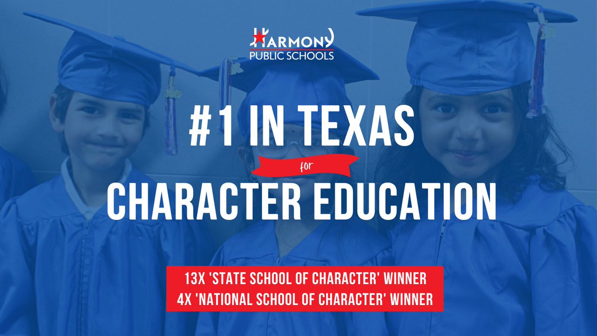 HarmonyEdu's tweet photo. Huge congrats to our newest @CharacterDotOrg State School of Character winners!
🍎Harmony School of Advancement–Houston
🍎Harmony School of Excellence–Houston
🍎Harmony School of Innovation–Garland
🍎Harmony School of Innovation–Sugar Land
🍎Harmony Science Academy–Dallas Middle https://t.co/9EtyeQYa7O