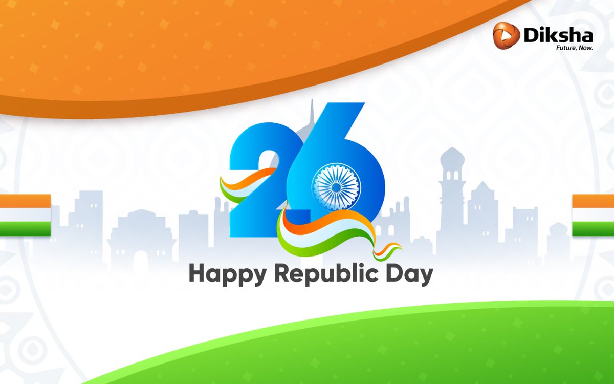 DikshaTech's tweet photo. Team Diksha wishes everyone a Happy Republic Day! https://t.co/6vRyycm9dN