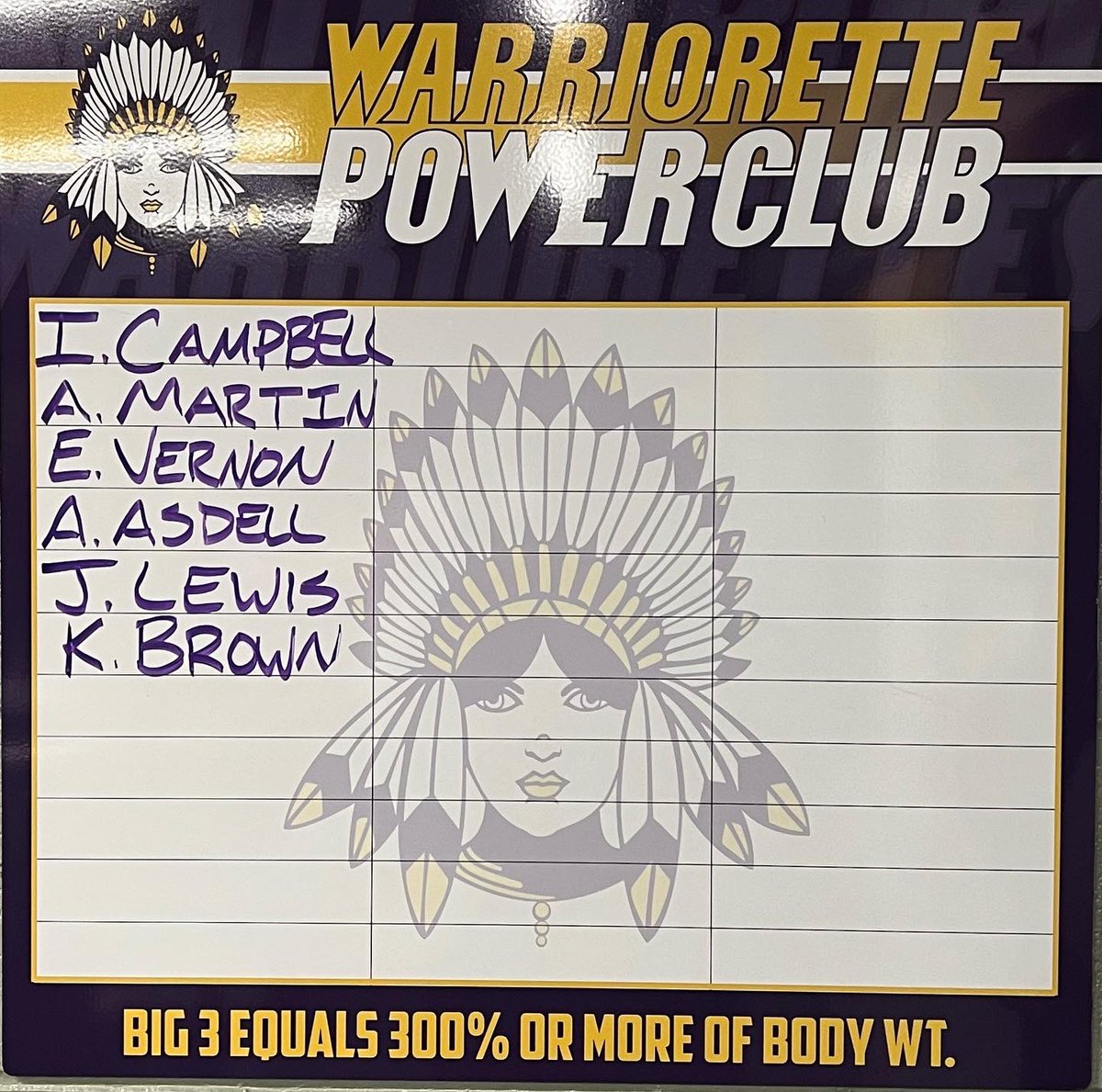 sburgstrength's tweet photo. Current Warriorette Power Clubs @scsd2athletics https://t.co/BSruGBrYtR