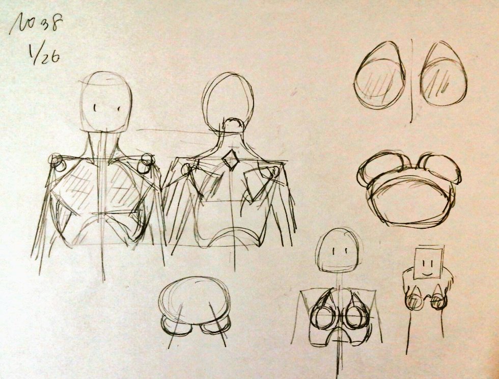 #一日一模写Ⅱ 38/365
一部、hidechannel様イラスト参照 