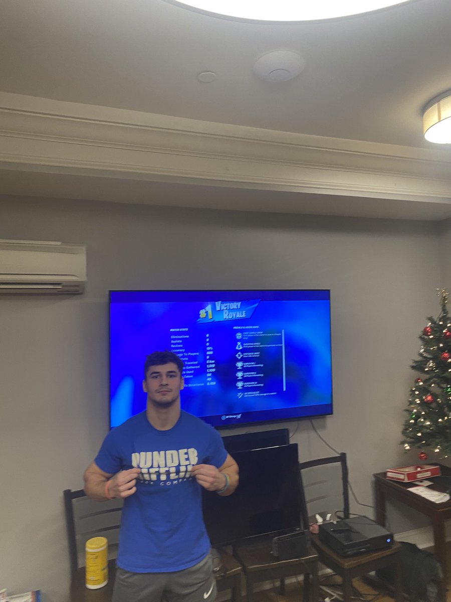 Congratulations to brother Riley on a six-kill fortnite win! #phialpha