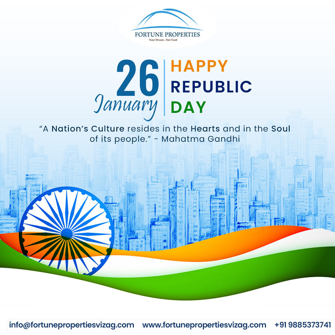 FortuneProp's tweet photo. Fortune Properties wishes you a very Happy Republic Day!! 🇮🇳

#republicday #india #indian #happyrepublicday #patriots
#republicdayindia #indianarmy #republicday #republicdayindia #republicday2022 #republicdayparade #republicdayspecial https://t.co/JJ2EnAFK6A