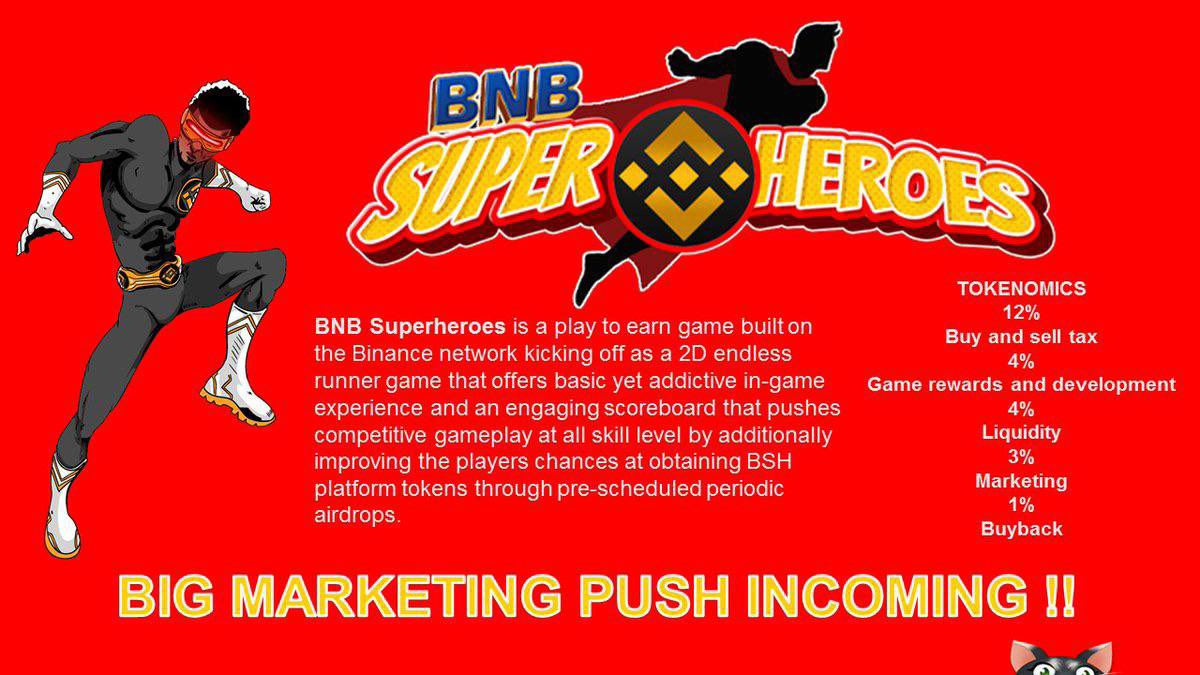 BNB SUPERHEROES PUSH STARTS TODAY !!!

0% BUY TAX until further announcement !!

🤩🤑🚀

CHECK IT OUT :

💻: bnbsuperheroes.com
🗣️: t.me/BNBsuperheroes
📈: poocoin.app/tokens/0xdc2b8…

@bnb_superheroes #BNBSuperHeroes #BSCGem