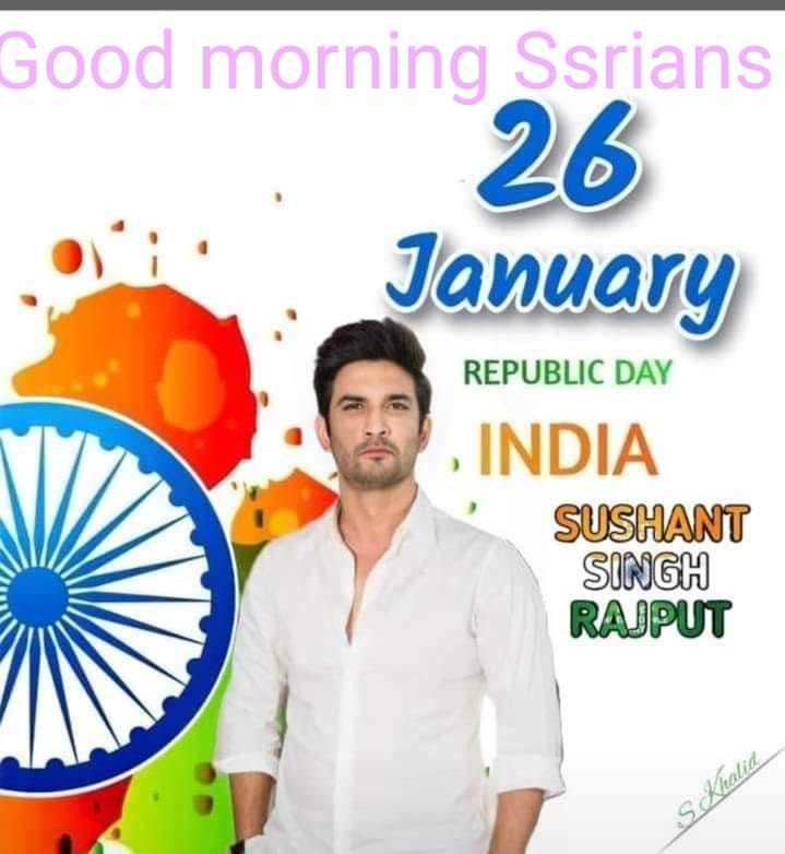Tanusre89068834's tweet photo. Happy Republic Day
SUSHANT MONTH
DAY 26
#FLAGFORSSR
#JUSTICEFORSSR https://t.co/2NZuCHP5bP