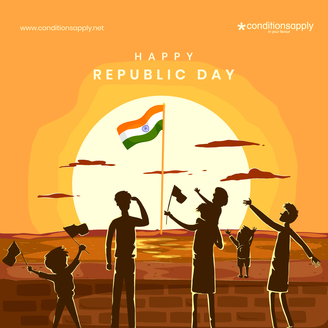 yourconditions's tweet photo. As we celebrate this Republic day, let us work towards a more inclusive, digital &amp; progressive nation, a nation that future generations shall be proud to inherit.
Team *ConditionsApply wishes everyone a Very Happy Republic Day!
#HappyRepublicDay #DigitalWorld #ConditionsApply https://t.co/V7s1HMMXo7