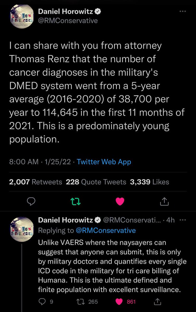 LevantineTimes's tweet image. Last I checked, Wokeness doesn't cause cancer.

What could it be then, I wonder.

#military #cancer #DMED 

@Humana