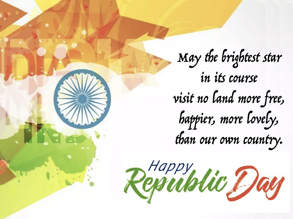 ashu6755's tweet photo. Greeting to all Indians on the occasion of 73rd republic day. #RepublicDay https://t.co/VEZER2rg4C