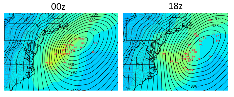 droseum20's tweet photo. @MassachusettsWx @LaurenceTobias1 Interesting that the GEFS has significantly more amped members at 00z compared to 18z. Some by quite a bit. https://t.co/KqH8rfTMtl