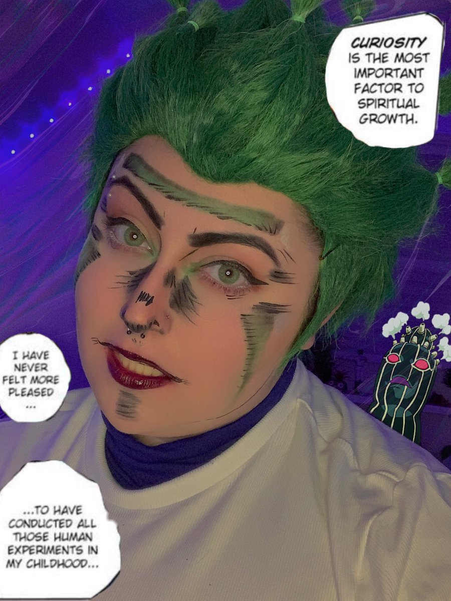 agapecos's tweet photo. First test of my favorite corrupt doctor #Cioccolata from #JJBA #GoldenWind!!
Voiced by the incredibly talented @billdozer777 ! I can’t wait to show off the full cosplay with my friend as Secco! 💚
#JoJosBizarreAdventure #ciocolatta #secco #jojo #jojocosplay #jjbacosplay https://t.co/6HBKFDxRT6