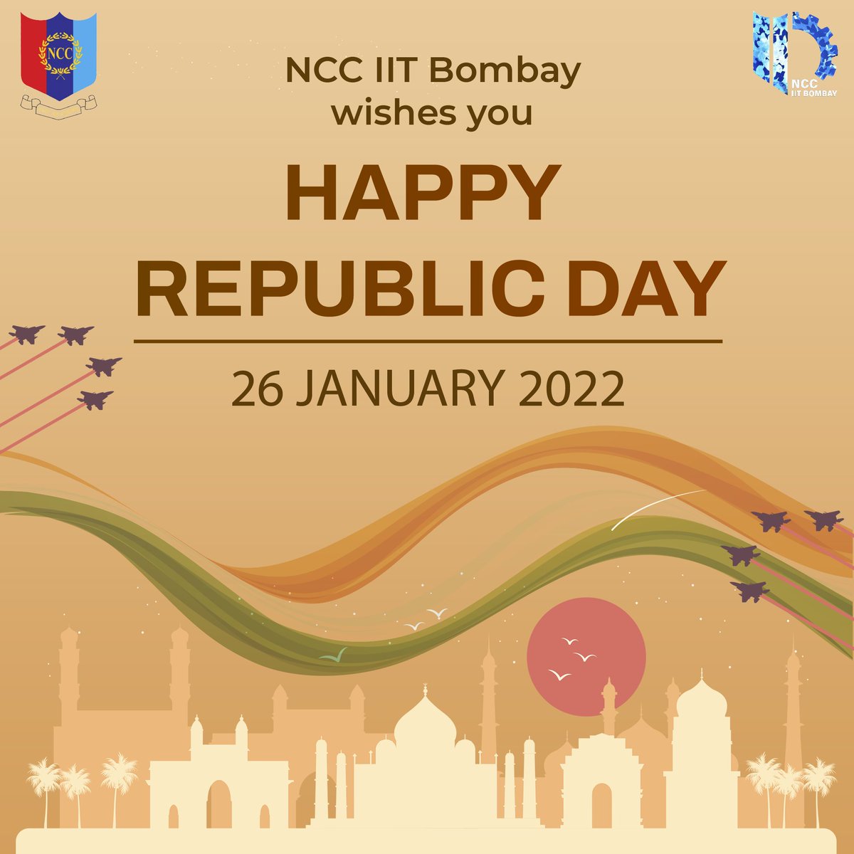 NCC_IIT_Bombay's tweet photo. Jai Hind! 
This year India will be celebrating its 73rd Republic Day. It is celebrated throughout the country with great fervour and enthusiasm.
@adgpi
@ncc_dte
@HQ_DG_NCC
@mumbai_group
@iitbombay
#RepublicDayIndia 
#RepublicDay2021
#RepublicDayParade
#JaiHind
#ncc https://t.co/eOQnSsERhg
