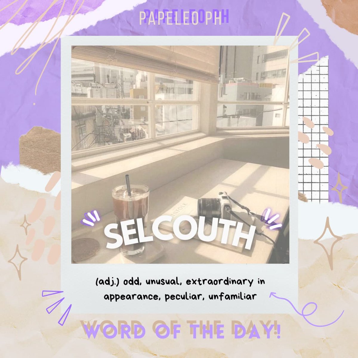papeleoph's tweet photo. Have you seen something so unusual yet so marvelous? Today's Word of the Day is Selcouth: a word originated from Middle English. Selcouth is pronounced as /sɛlˌkuːθ/

We'll help you with marvelous artworks too! Message us to inquire!

#WordOfTheDay #LearnWithPapeleoPH https://t.co/qpMMojlVqb